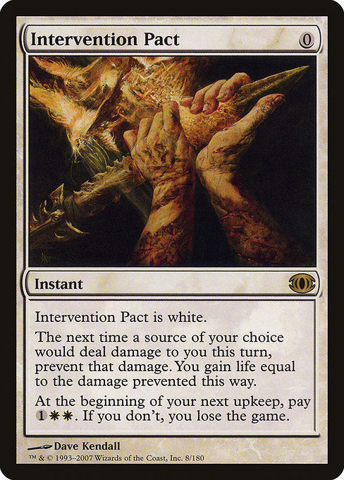【Foil】【EN】仲裁の契約/Intervention Pact [FUT] 白R No.8