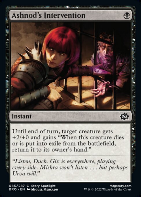 【Foil】【EN】アシュノッドの介入/Ashnod's Intervention [BRO] 黒C No.85