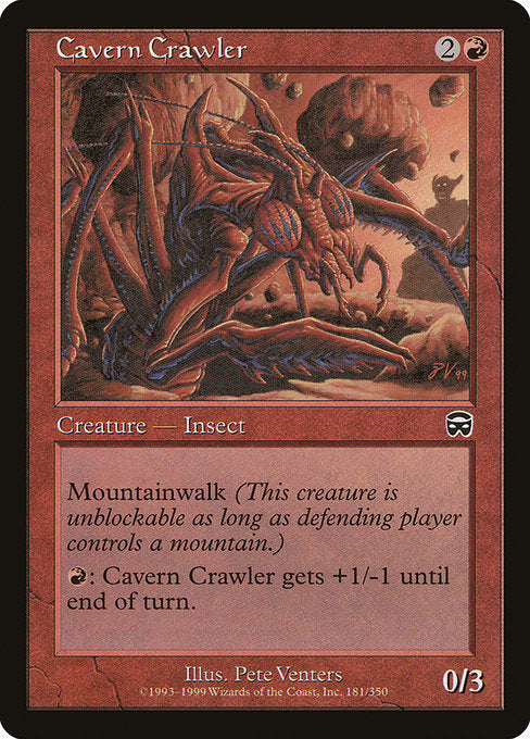 【Foil】【EN】洞窟を這うもの/Cavern Crawler [MMQ] 赤C No.181