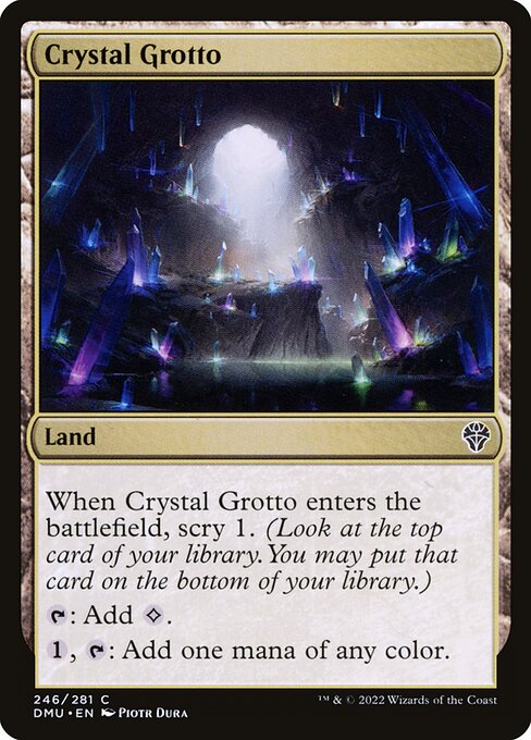 【Foil】【EN】水晶の岩屋/Crystal Grotto [DMU] 無C No.246