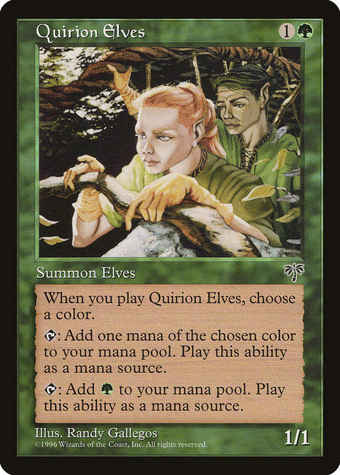 【EN】クウィリーオン・エルフ/Quirion Elves [MIR] 緑C No.234