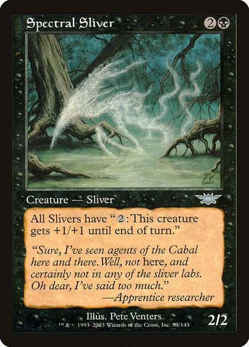 【Foil】【EN】幽体スリヴァー/Spectral Sliver [LGN] 黒U No.83