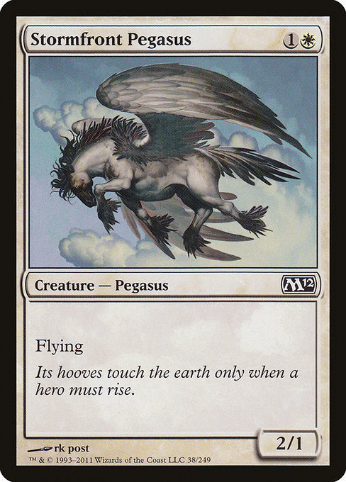 【Foil】【EN】嵐前線のペガサス/Stormfront Pegasus [M12] 白C No.38