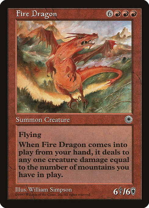 【EN】炎のドラゴン/Fire Dragon [POR] 赤R No.125