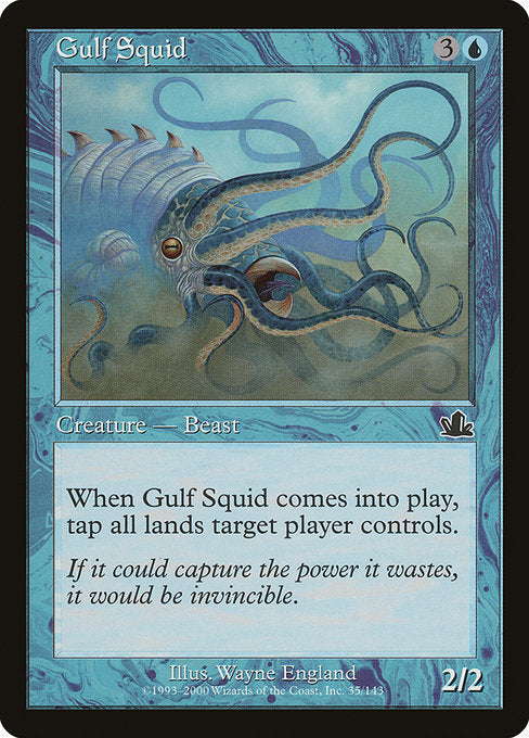 【Foil】【EN】入り海のイカ/Gulf Squid [PCY] 青C No.35