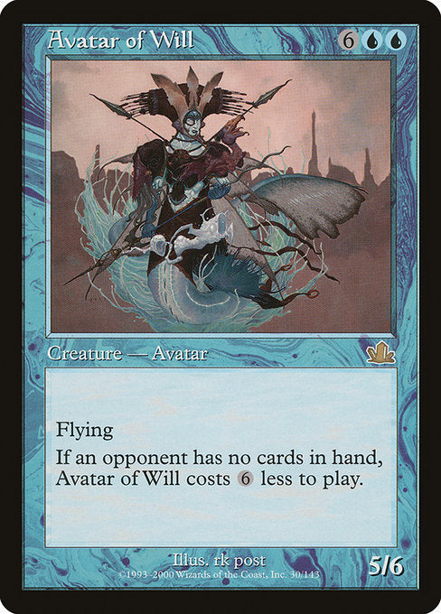 【Foil】【EN】意志の化身/Avatar of Will [PCY] 青R No.30
