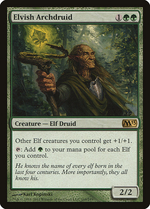 【Foil】【EN】エルフの大ドルイド/Elvish Archdruid [M13] 緑R No.168