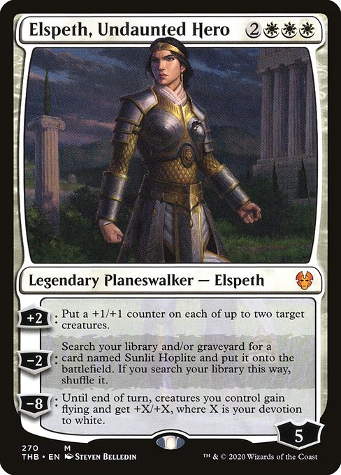 【EN】不屈の英雄、エルズペス/Elspeth, Undaunted Hero [THB] 白M No.270