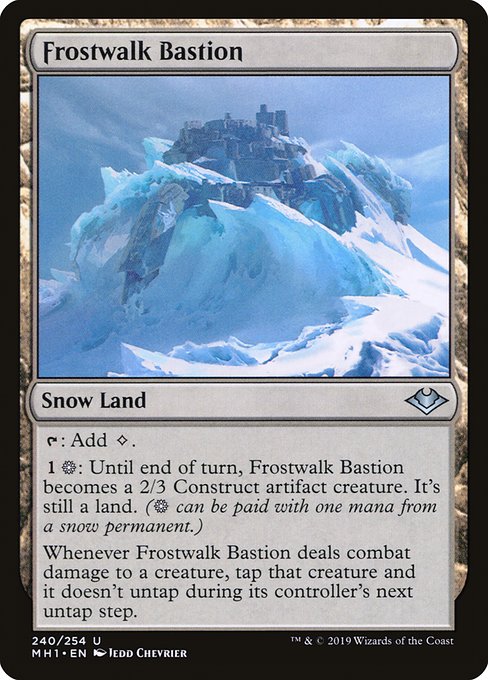 【Foil】【EN】霜歩き砦/Frostwalk Bastion [MH1] 無U No.240