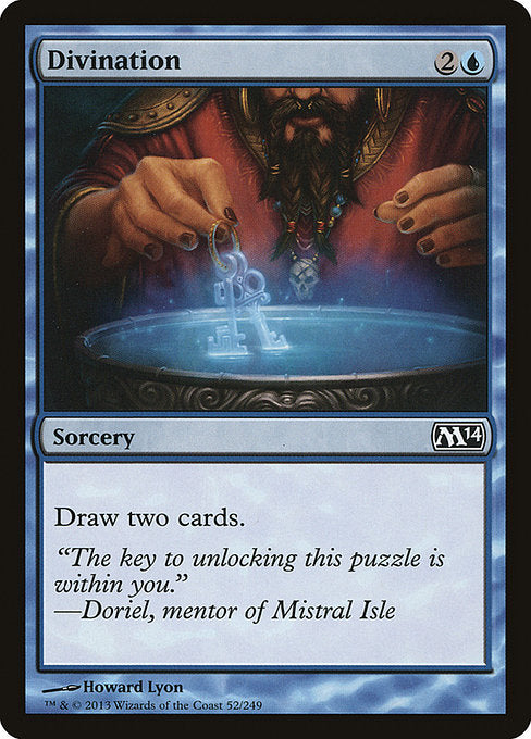 【Foil】【EN】予言/Divination [M14] 青C No.52