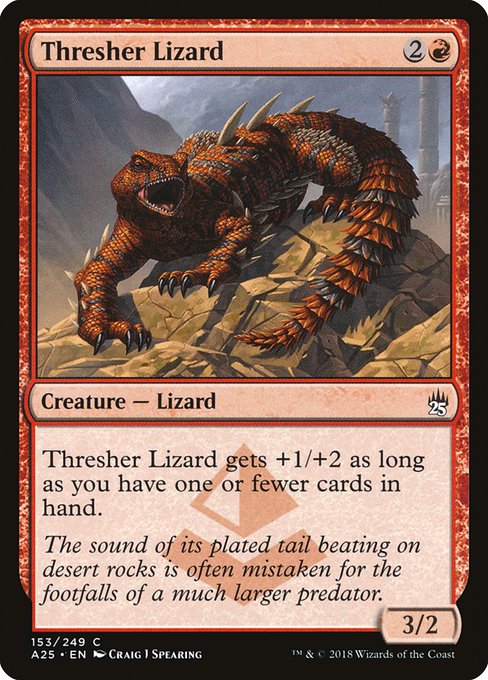 【EN】オナガトカゲ/Thresher Lizard [A25] 赤C No.153