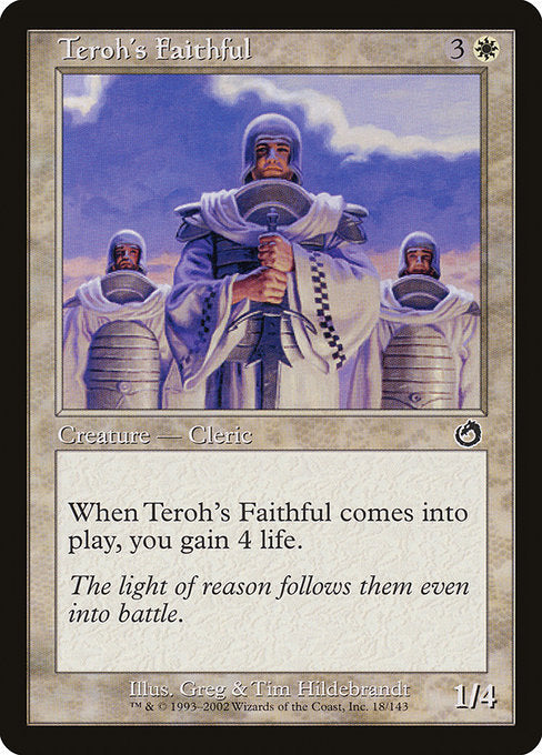 【EN】ティーロの信者/Teroh's Faithful [TOR] 白C No.18