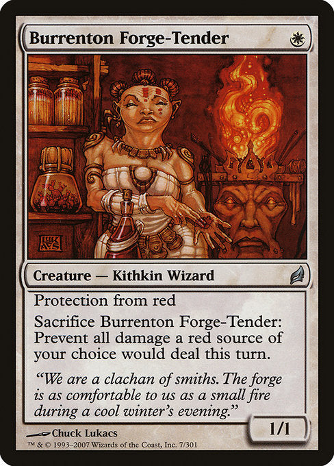 【Foil】【EN】ブレンタンの炉の世話人/Burrenton Forge-Tender [LRW] 白U No.7
