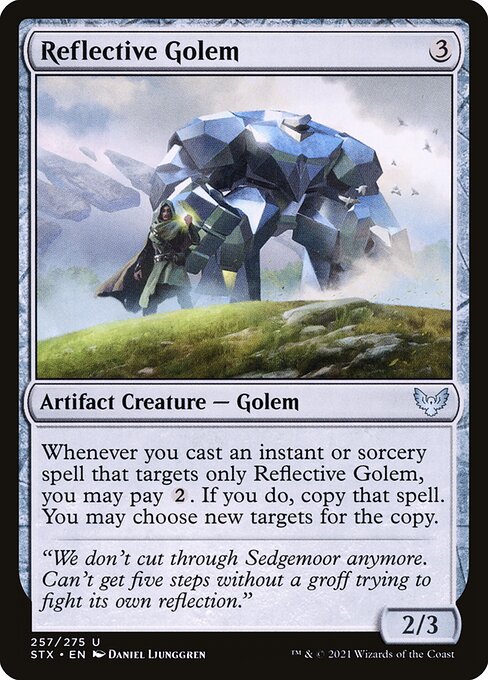 【Foil】【EN】反射するゴーレム/Reflective Golem [STX] 茶U No.257