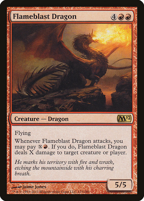 【EN】炎破のドラゴン/Flameblast Dragon [M12] 赤R No.133