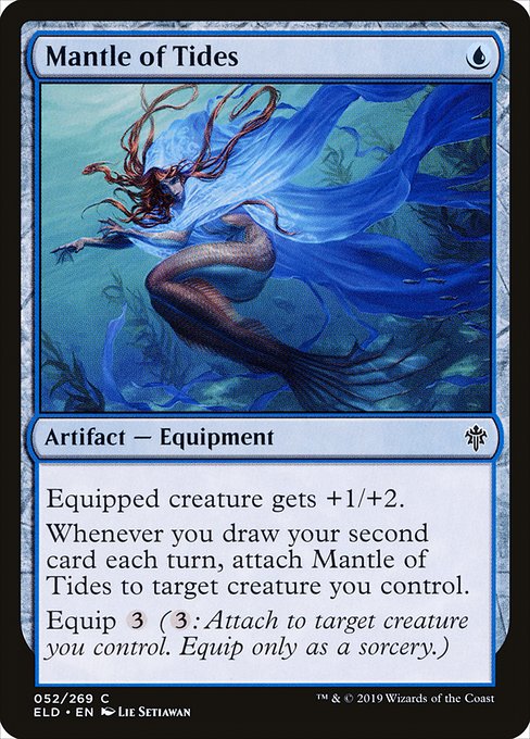 【Foil】【EN】潮流のマントル/Mantle of Tides [ELD] 茶C No.52