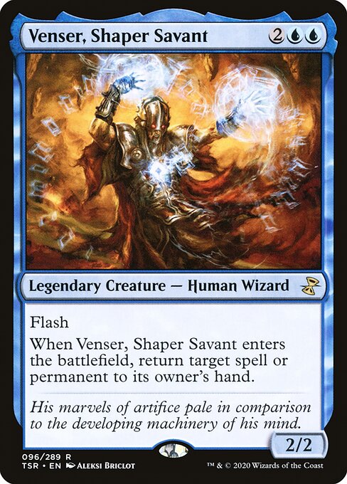 【Foil】【EN】造物の学者、ヴェンセール/Venser, Shaper Savant [TSR] 青R No.96