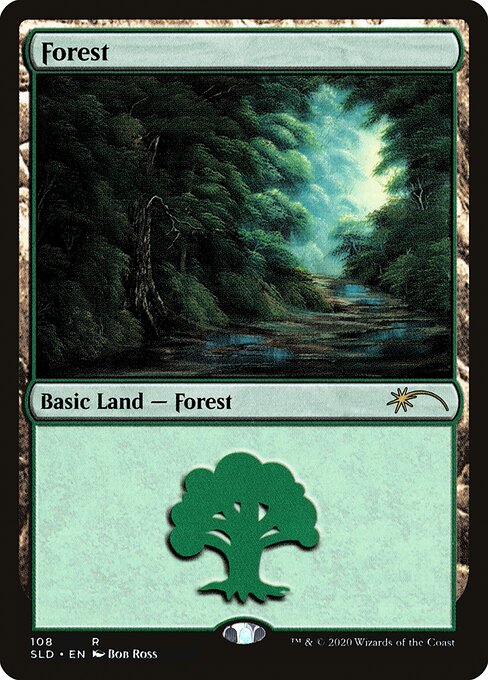 【Foil】【EN】森/Forest [SLD] 無R No.108