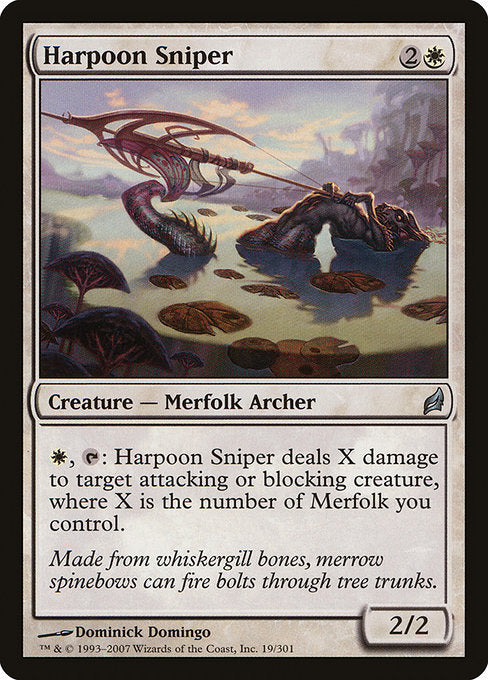 【Foil】【EN】銛撃ちの狙撃者/Harpoon Sniper [LRW] 白U No.19