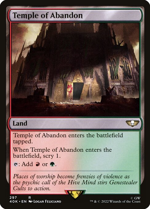 【EN】奔放の神殿/Temple of Abandon [40K] 無R No.297