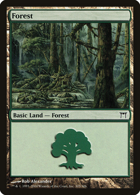 【Foil】【EN】森/Forest [CHK] 無C No.305