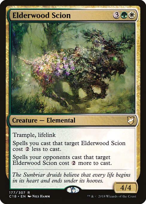 【EN】老木の末裔/Elderwood Scion [C18] 金R No.177