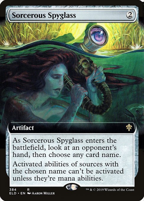 【Foil】【EN】魔術遠眼鏡/Sorcerous Spyglass [ELD] 茶R No.384