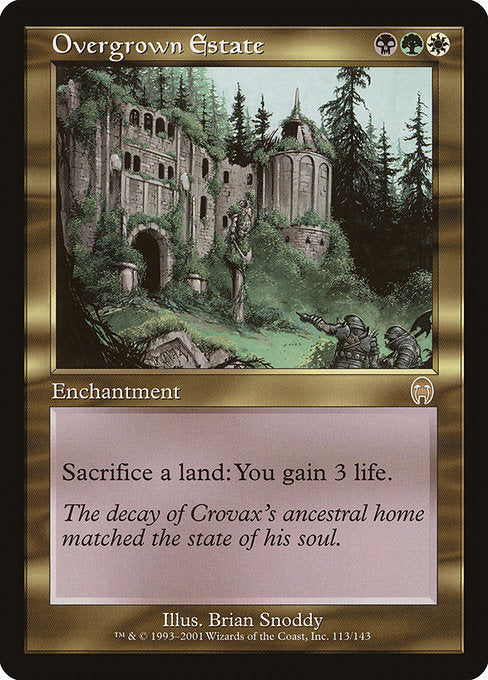 【Foil】【EN】草茂る屋敷/Overgrown Estate [APC] 金R No.113