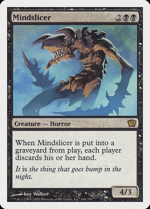 【Foil】【EN】精神を刻むもの/Mindslicer [9ED] 黒R No.146