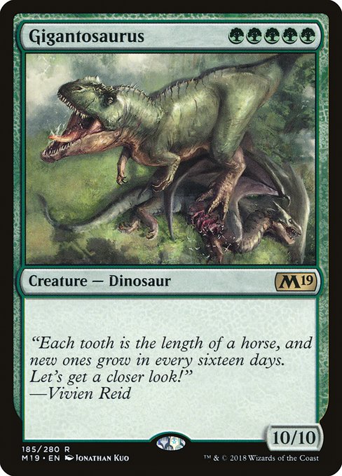 【Foil】【EN】ギガントサウルス/Gigantosaurus [M19] 緑R No.185