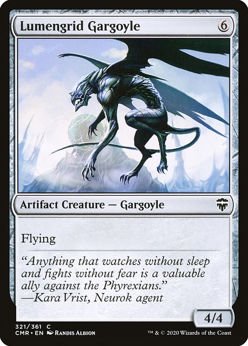 【Foil】【EN】ルーメングリッドのガーゴイル/Lumengrid Gargoyle [CMR] 茶C No.321
