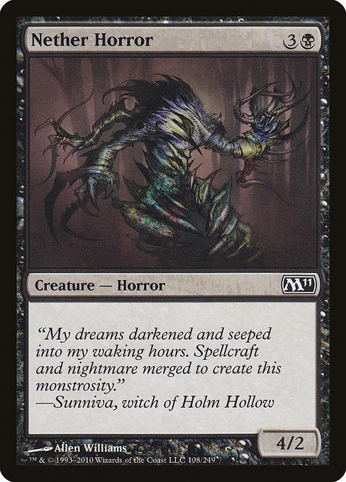 【Foil】【EN】冥界の恐怖/Nether Horror [M11] 黒C No.108