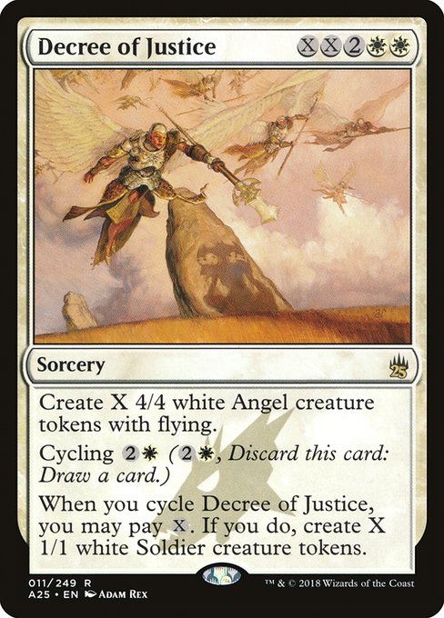 【Foil】【EN】正義の命令/Decree of Justice [A25] 白R No.11