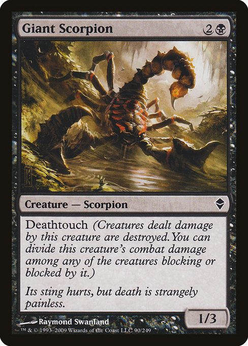 【Foil】【EN】巨大蠍/Giant Scorpion [ZEN] 黒C No.90