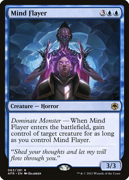 【Foil】【EN】マインド・フレイヤー/Mind Flayer [AFR] 青R No.63