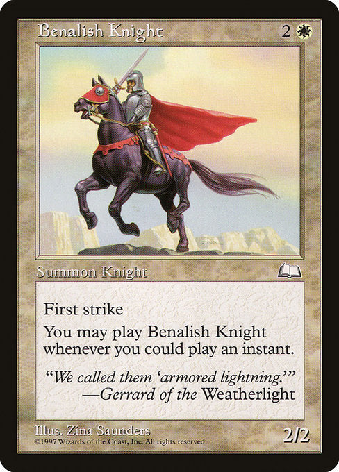 【EN】ベナリアの騎士/Benalish Knight [WTH] 白C No.9