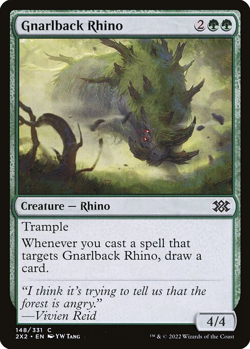 【EN】節くれ背のサイ/Gnarlback Rhino [2X2] 緑C No.148