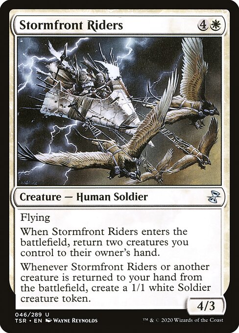 【Foil】【EN】嵐前線の乗り手/Stormfront Riders [TSR] 白U No.46