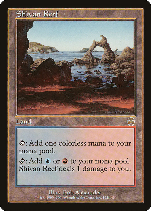 【EN】シヴの浅瀬/Shivan Reef [APC] 無R No.142