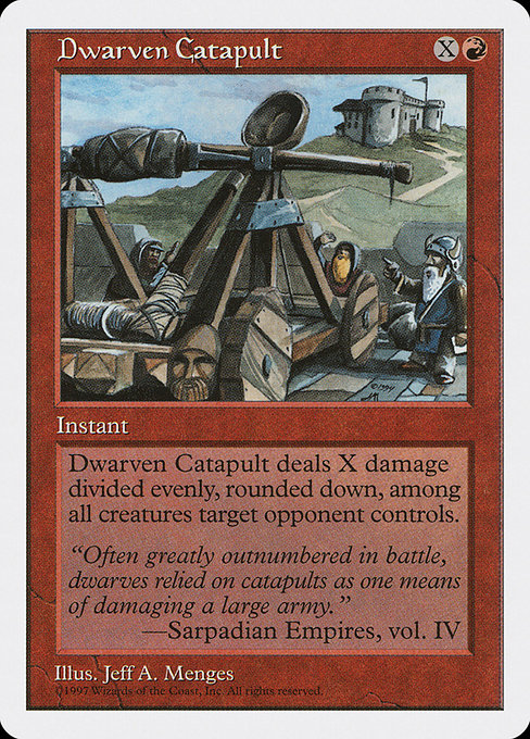 【EN】ドワーフのカタパルト/Dwarven Catapult [5ED] 赤U No.220