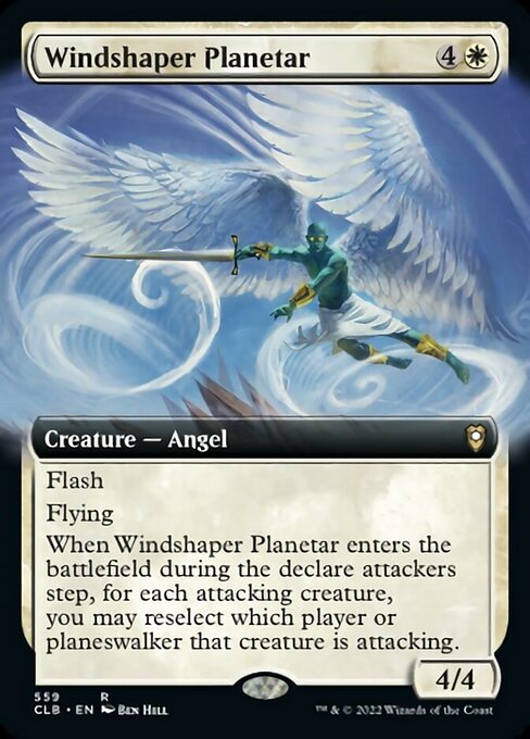 【Foil】【EN】風纏いのプラネター/Windshaper Planetar [CLB] 白R No.559