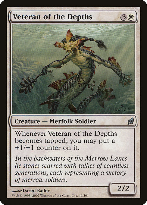 【Foil】【EN】深みの古参兵/Veteran of the Depths [LRW] 白U No.46