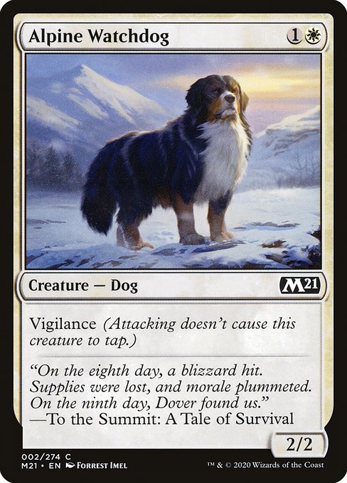 【Foil】【EN】高山の番犬/Alpine Watchdog [M21] 白C No.2