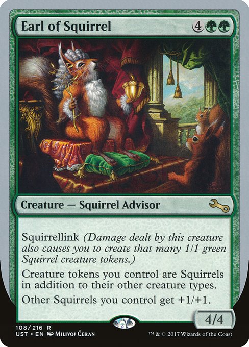 【Foil】【EN】Earl of Squirrel [UST] 緑R No.108