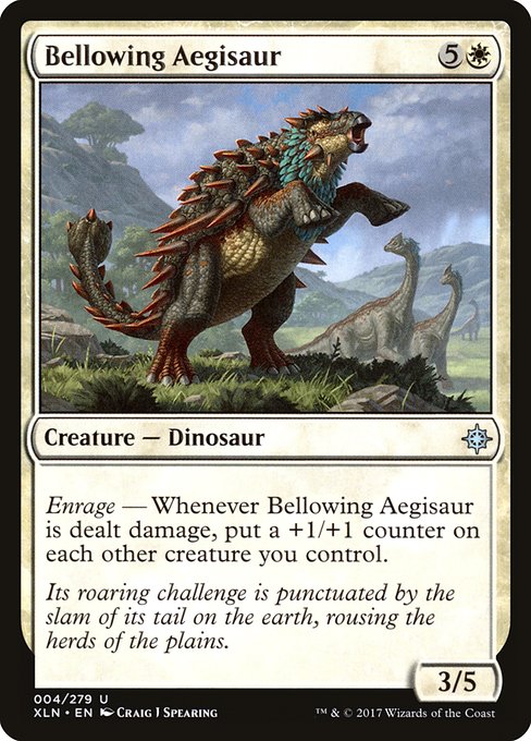 【EN】吠えるイージサウルス/Bellowing Aegisaur [XLN] 白U No.4