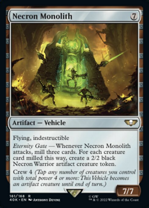 【Foil】【EN】Necron Monolith [40K] 茶R No.161★