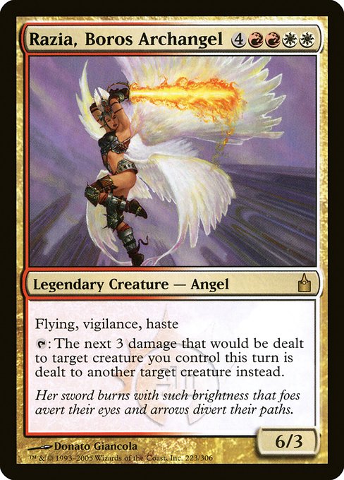【Foil】【EN】ボロスの大天使、ラジア/Razia, Boros Archangel [RAV] 金R No.223