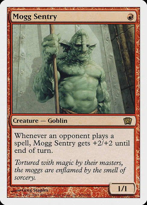 【EN】モグの歩哨/Mogg Sentry [8ED] 赤R No.203