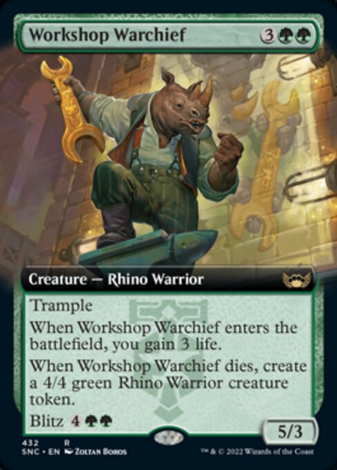 【Foil】【EN】作業場の戦長/Workshop Warchief [SNC] 緑R No.432