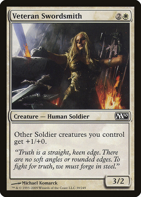 【Foil】【EN】古参兵の剣鍛冶/Veteran Swordsmith [M10] 白C No.39